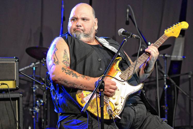 Blues veteran Popa Chubby, seen here at a gig in Slovenia, comes to The Drake April 6.