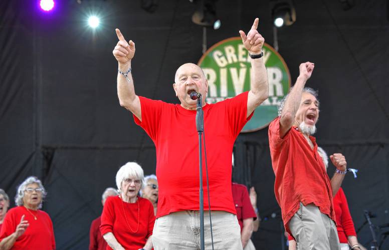 The Young@Heart Chorus, seen a few years ago at the Green River Festival in Greenfield, will be joined by some new guest artists at an April 20 concert at Northampton’s Academy of Music.