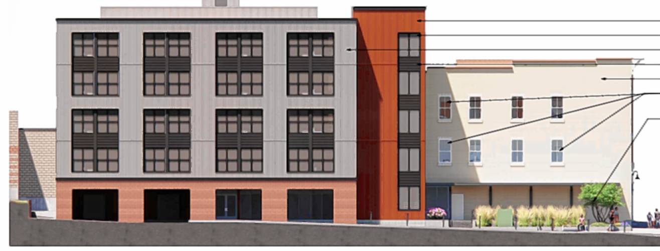 The Amherst Design Review Board on Jan. 29 gave a favorable recommendation to plans for a new five-story apartment complex connected to the back of the former A.J. Hastings building on South Pleasant Street.