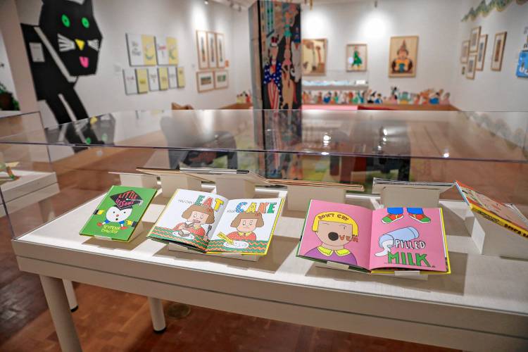 The exhibit, “Kid in a Candy Store,” featuring work by Seymour Chwast at the Eric Carle Museum in Amherst.
