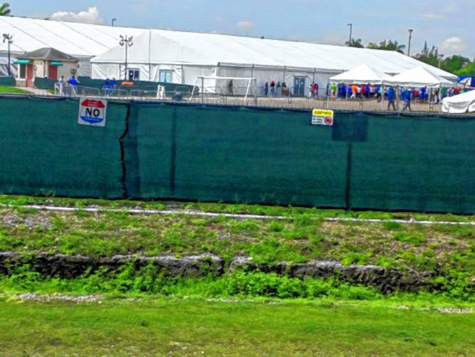 A detention center in Homestead, Florida for migrant children, which D. Dina Friedman and other local activists visited in 2019.